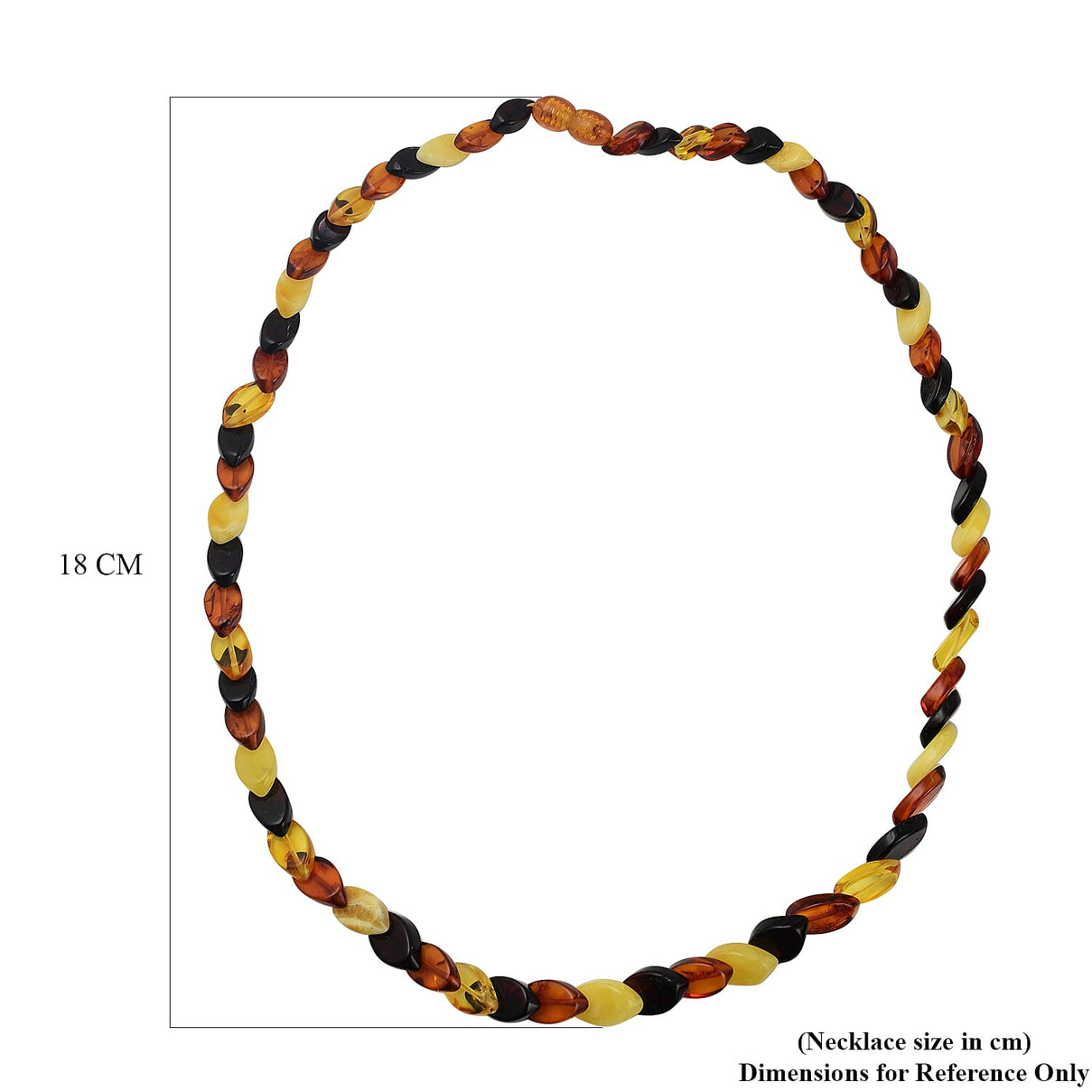 Tuscon Gem Find - Amber Marquise Shaped Necklace (Size 20) 70.00 Ct 7747288 4