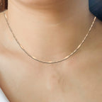 9K Rose Gold  Chain (Size - 18),  Gold Wt. 1.1 Gms