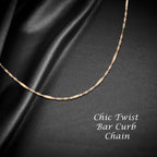 9K Rose Gold  Chain (Size - 18),  Gold Wt. 1.1 Gms