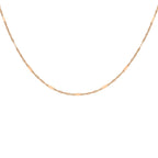 9K Rose Gold  Chain (Size - 18),  Gold Wt. 1.1 Gms
