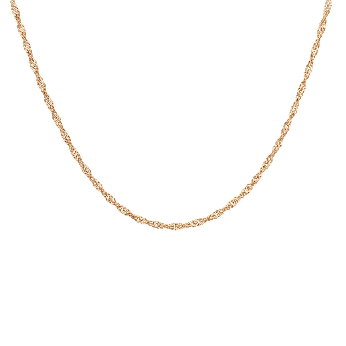 Twist Curb 18 Inch in 9K Rose Gold 7591889 0