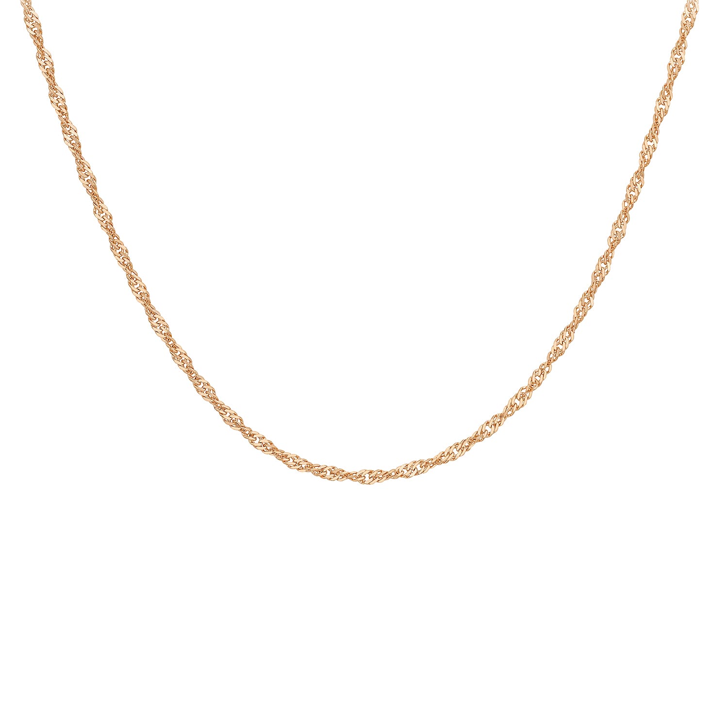 Twist Curb 18 Inch in 9K Rose Gold 7591889 0