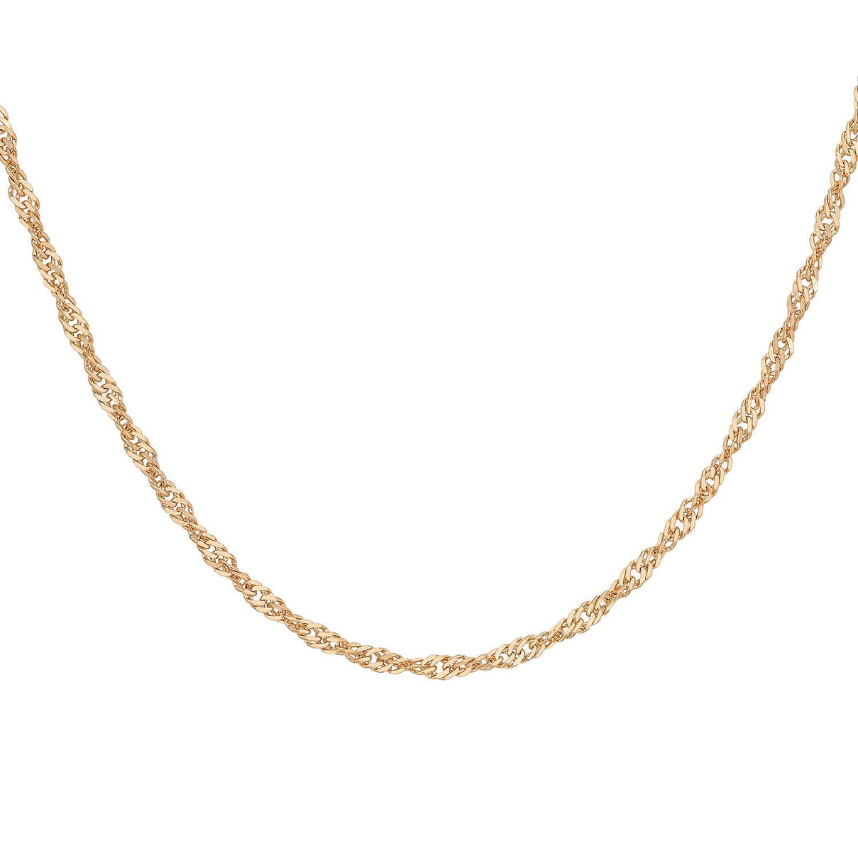 Twist Curb Chain 18 Inch in 9K Rose Gold 7592893 0