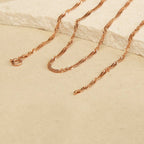 9K Rose Gold  Chain (Size - 18),  Gold Wt. 3.3 Gms