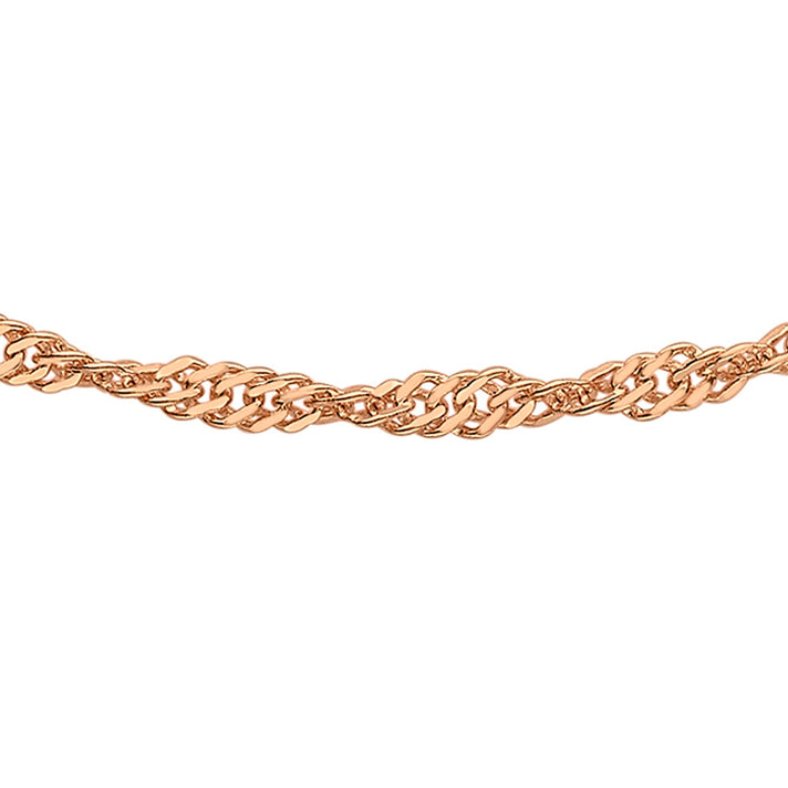 Twist Curb Chain 20 Inch in 9K Rose Gold 7591753 1
