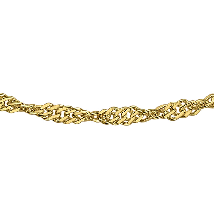 Twist Curb Chain 20 Inch in 9K Yellow Gold 7578130 1