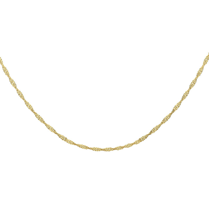 Twist Curb Chain 20 Inch in 9K Yellow Gold 7578130 2