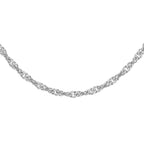 9K White Gold  Chain (Size - 24),  Gold Wt. 4.8 Gms