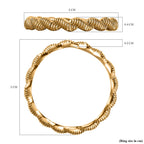 18K Vermeil Yellow Gold Plated Sterling Silver Twist Band Ring