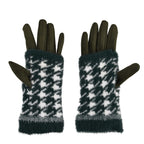 Two-in-One 5 Finger Gloves & Fingerless Mittens - Green