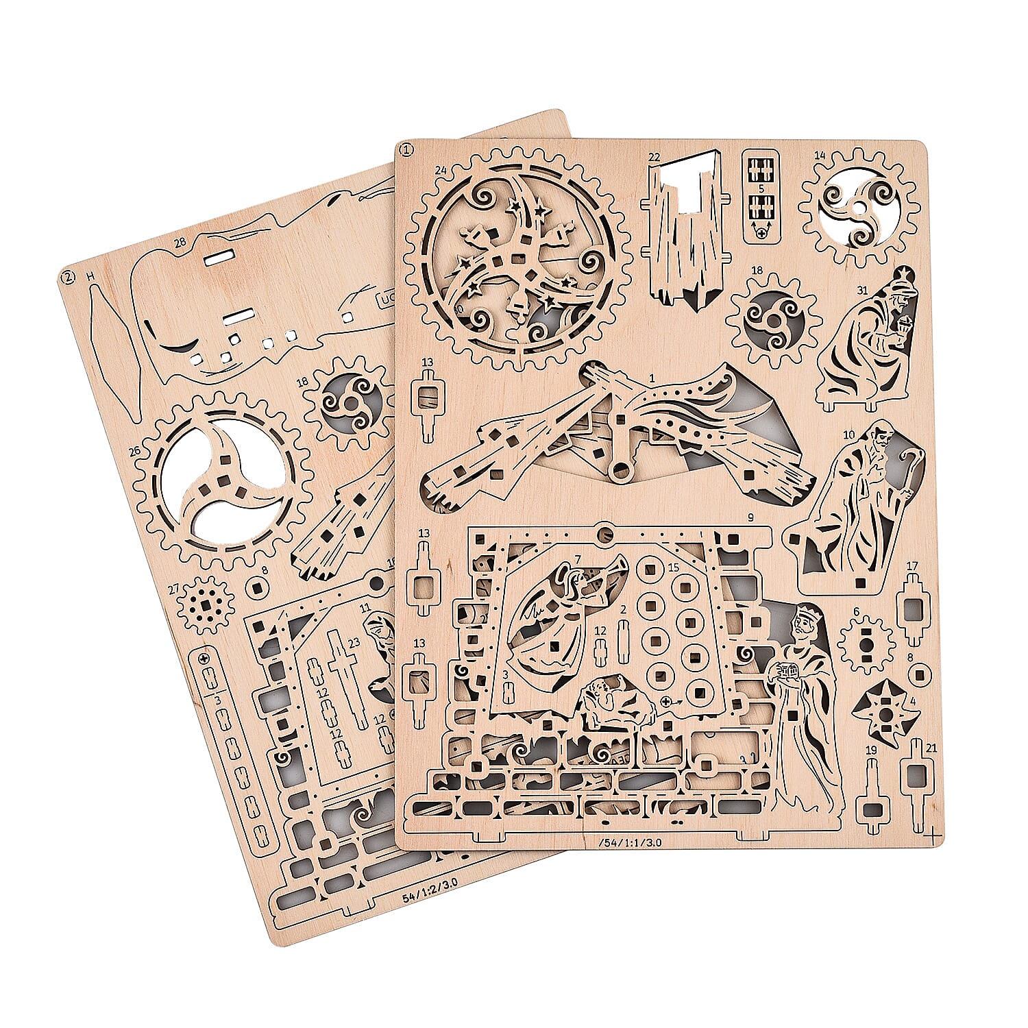 UGears Mechanical Nativity Wooden Model Kit 6003588 1