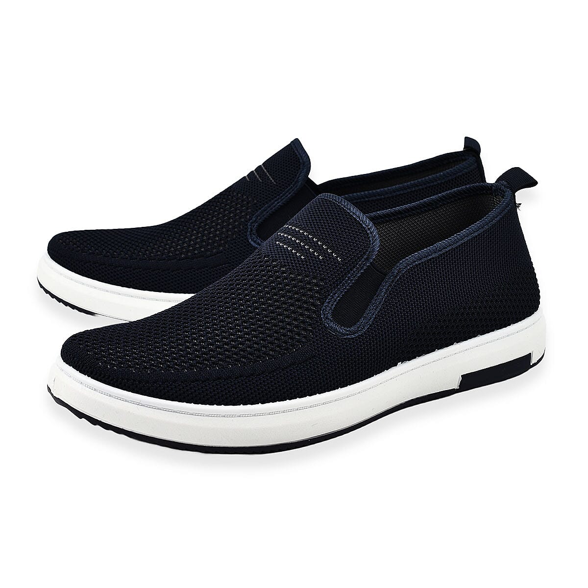 URBAN JACKS Mens Darwin Canvas Shoes (Size 10) - Navy 7765277 1