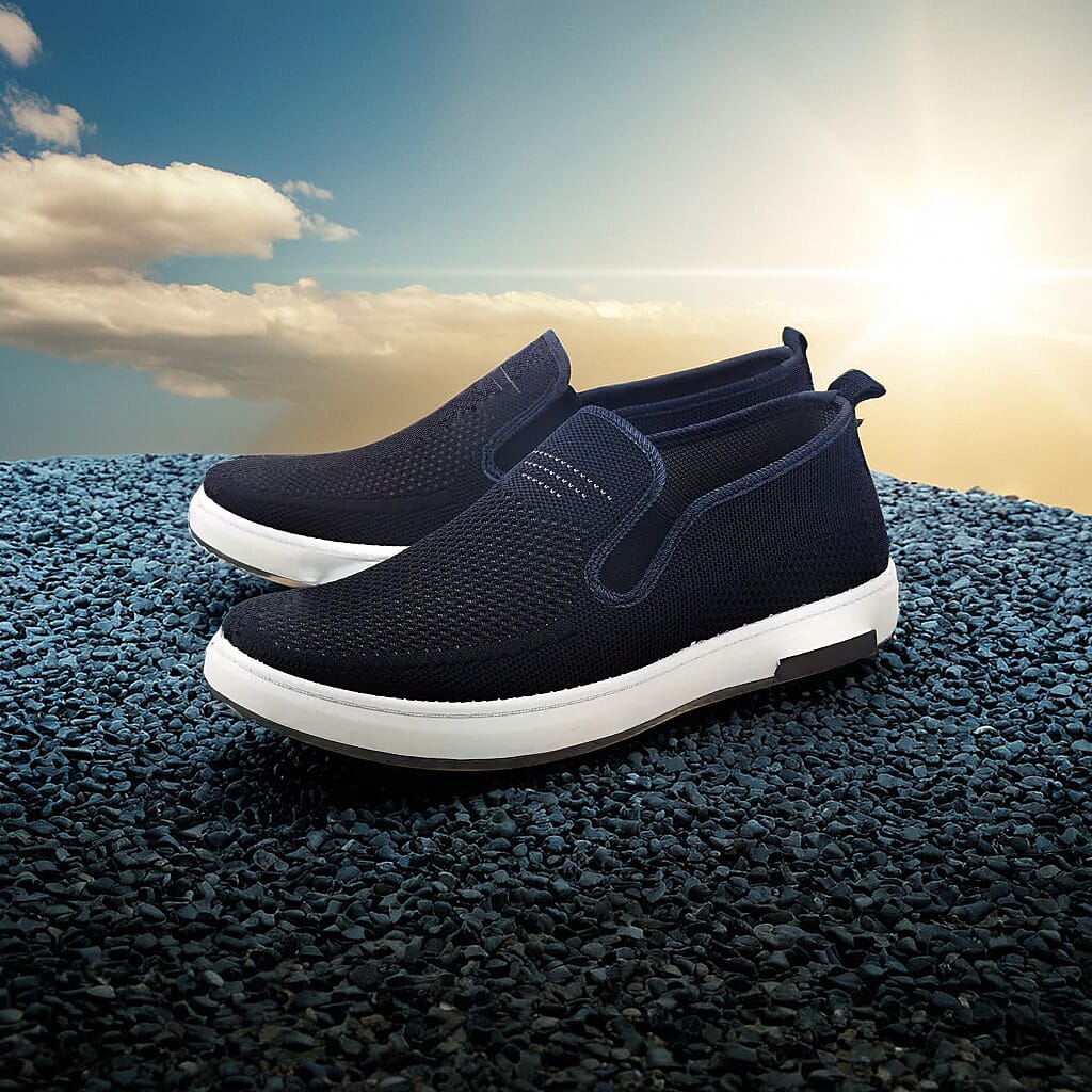 URBAN JACKS Mens Darwin Canvas Shoes (Size 10) - Navy 7765277 2