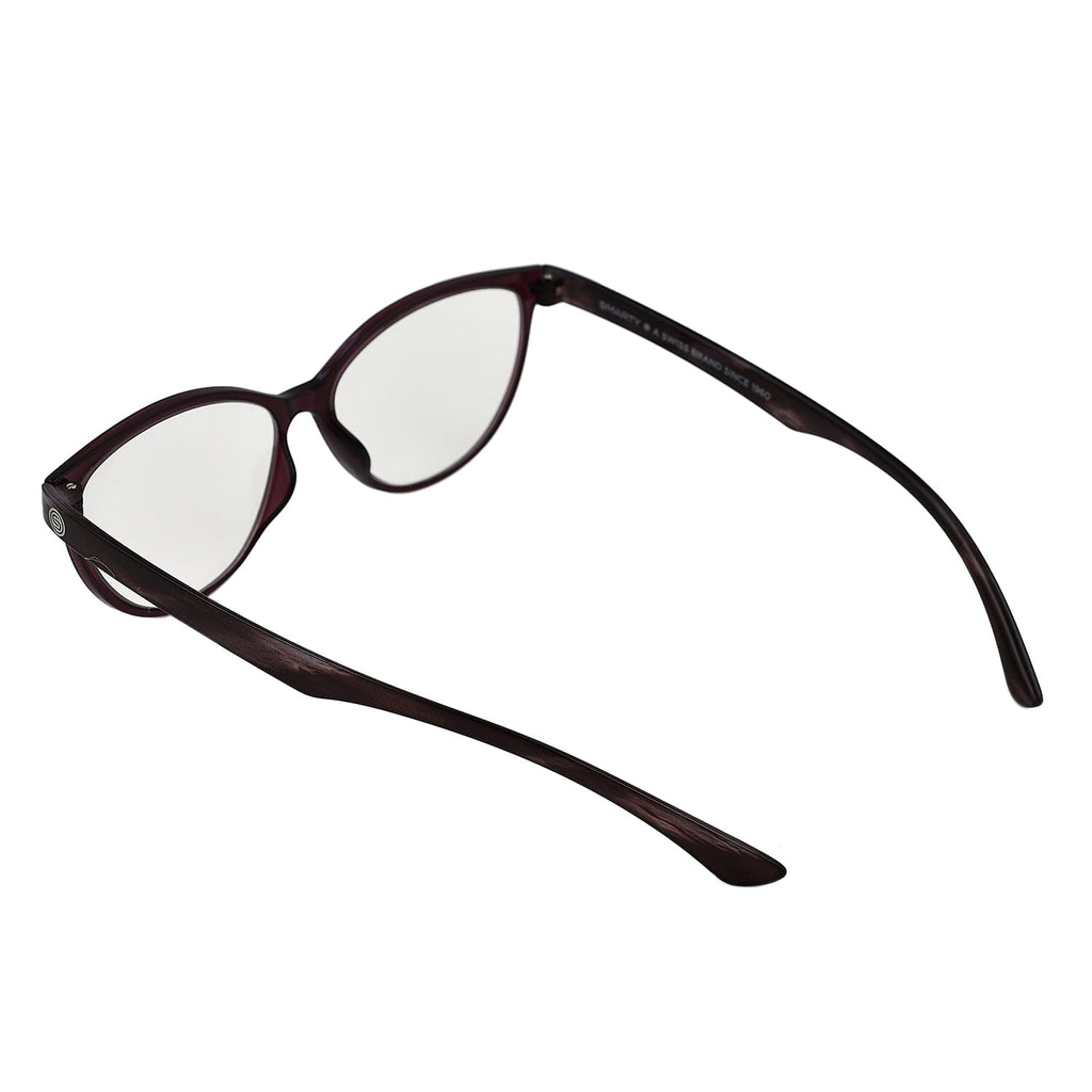 SWISS MADE Blue Light Reading Glass with UV 400 Protection- Violet Marble (Power_2.5)