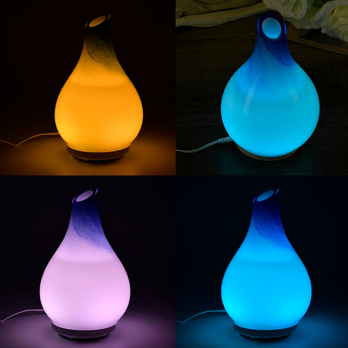 Ultrasonic Aroma Diffuser with 10 Fragrance Oils (Power 5W) - 120ml - LED Colors 7829228 5