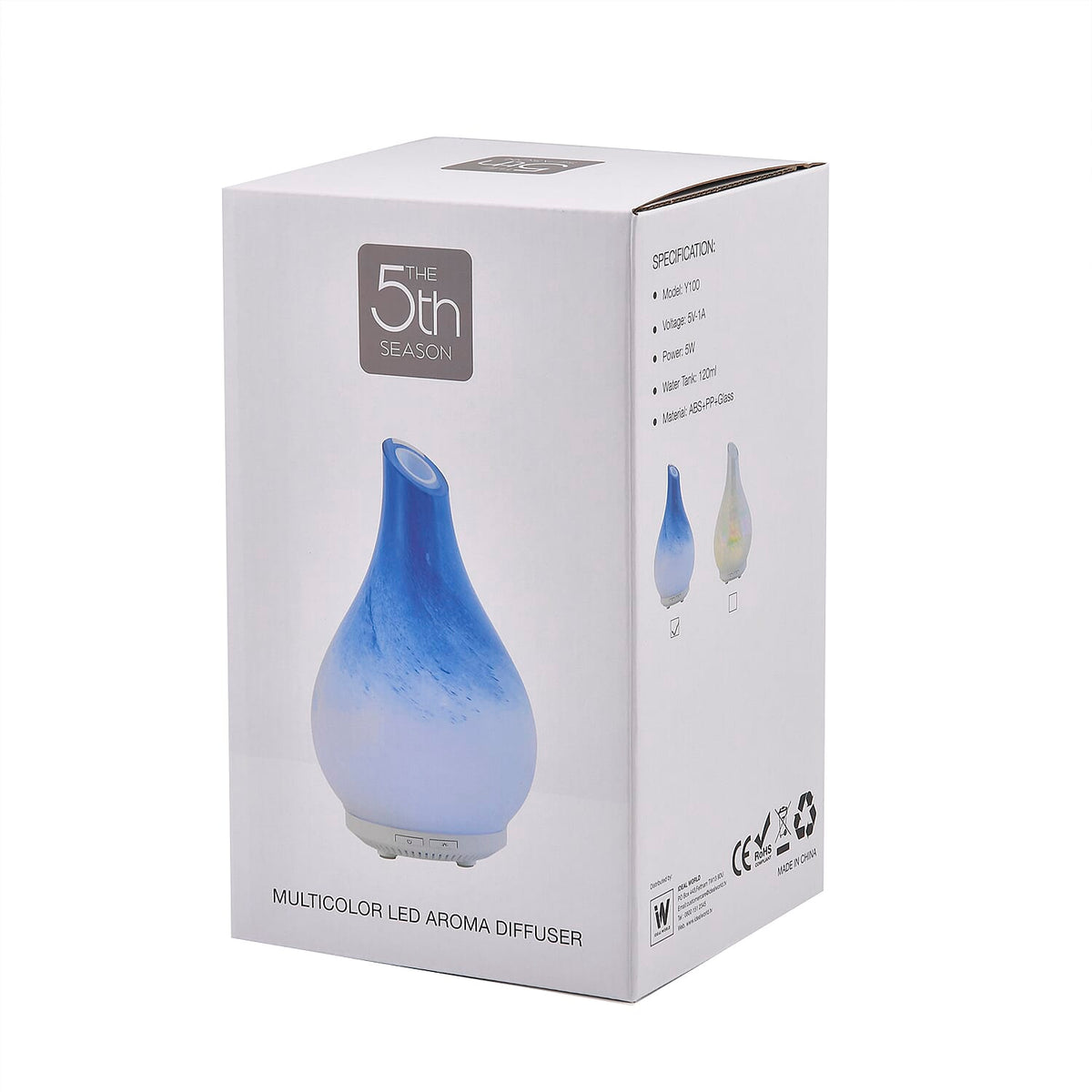 Ultrasonic Aroma Diffuser with 10 Fragrance Oils (Power 5W) - 120ml - LED Colors 7829228 27