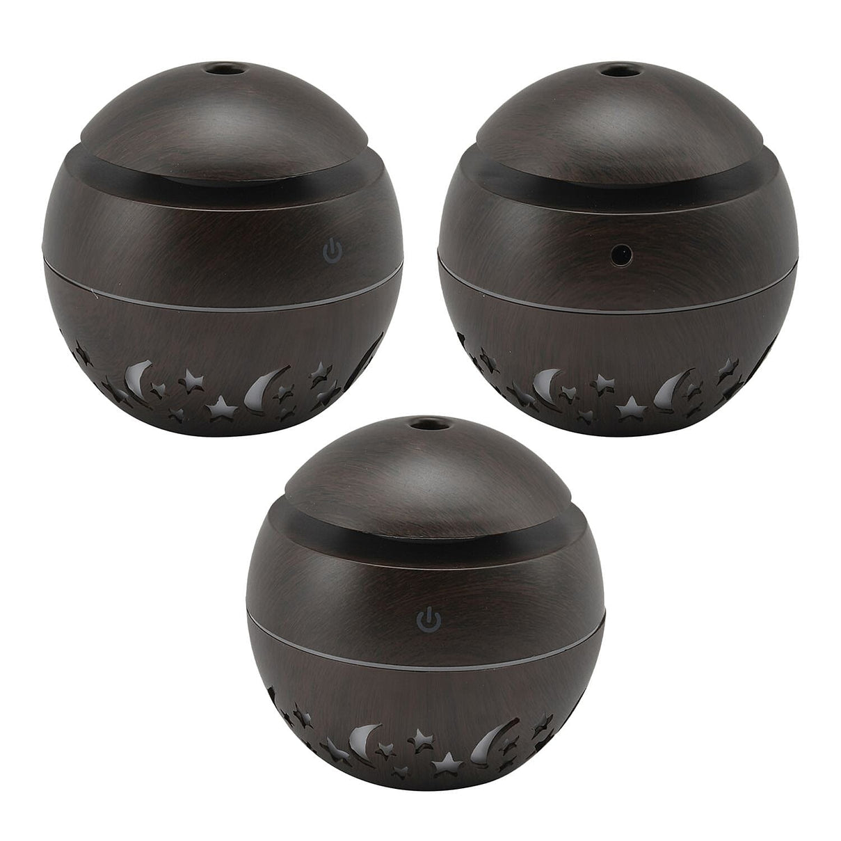 Ultrasonic Aroma Humidifier with LED Light (Size 10x9 cm) - Dark Brown 7479740 4