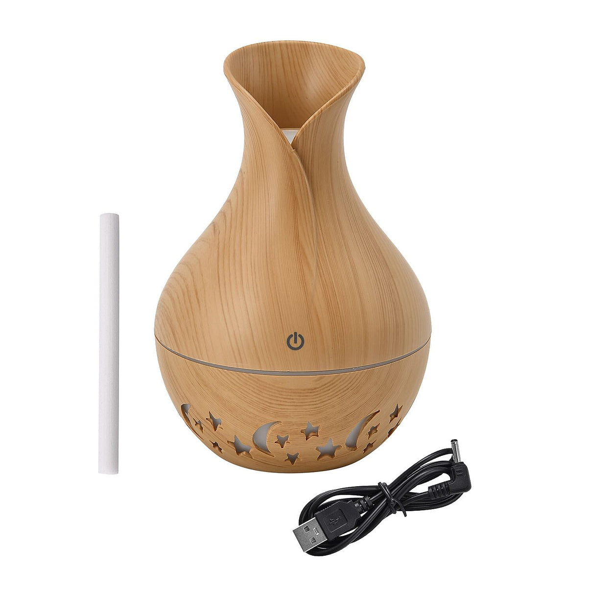 Ultrasonic Aroma Humidifier with LED Light (Size 14x15 cm) - Light Brown 7479605 0