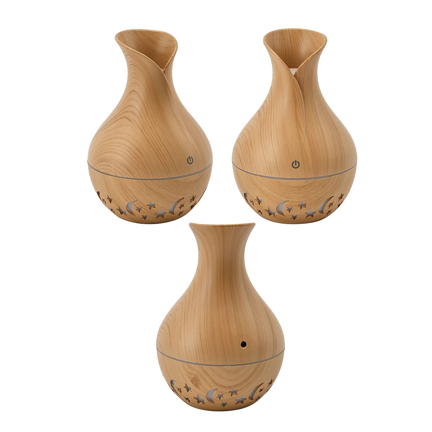 Ultrasonic Aroma Humidifier with LED Light (Size 14x15 cm) - Light Brown 7479605 3