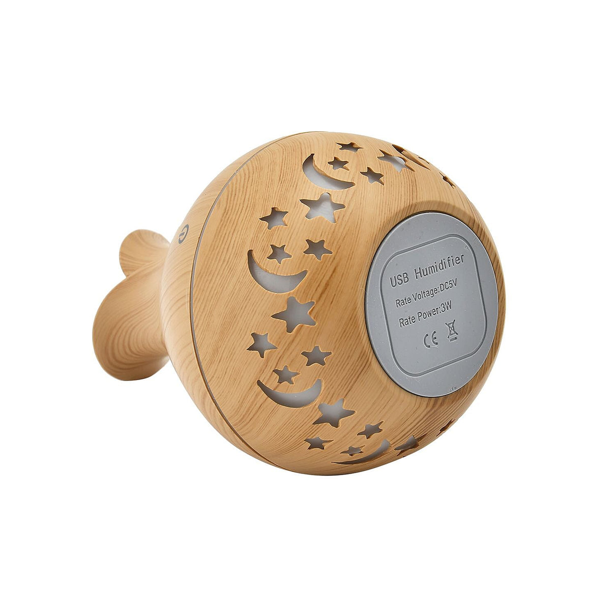 Ultrasonic Aroma Humidifier with LED Light (Size 14x15 cm) - Light Brown 7479605 5
