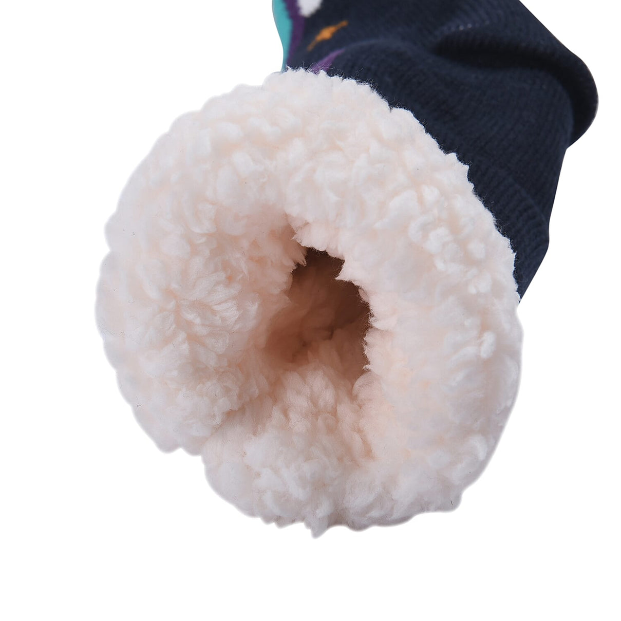 Unicorn Cabin Socks with Fleece Lining - Navy and Multi 7174250 3