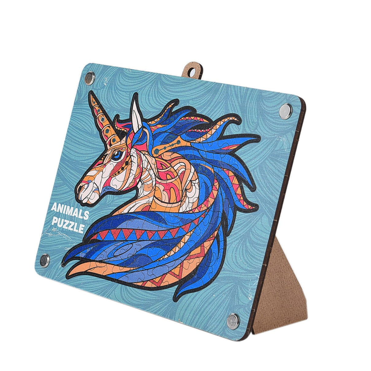 Unicorn Wooden Jigsaw Puzzles A5 - Multi 6850509 3