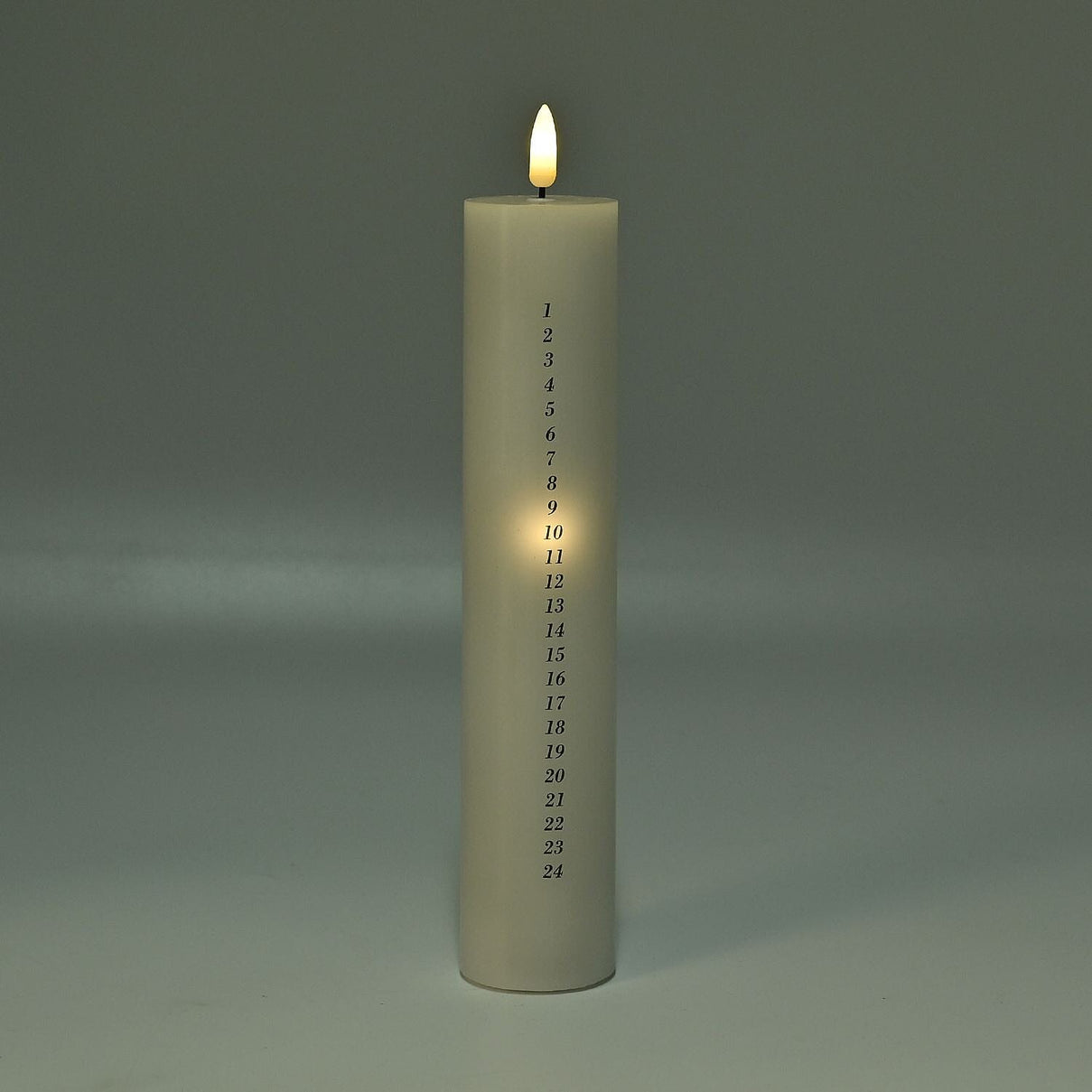 Unique Christmas Calender Candle with Remote Control - 25 LED Warm Lights 2xAA Battery (Not Inc.) 7598979 2