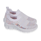 Urban Jacks Ladies Limoncello Fly Knitted Slip-On Shoe (Size 4) - White