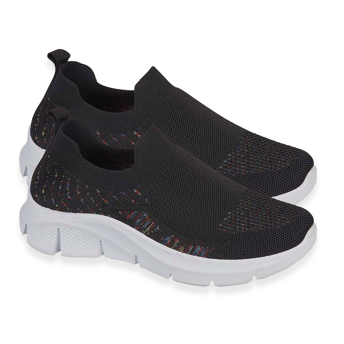 Urban Jacks Ladies Limoncello Fly Knitted Slip-On Shoe (Size 7) - Black V32535794 0