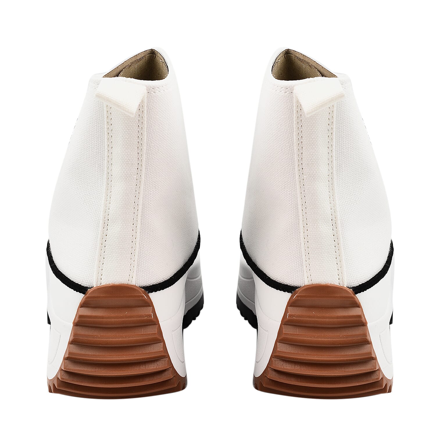 Canvas Chunky Sole High-Top Trainers - Sienna 7849358 3