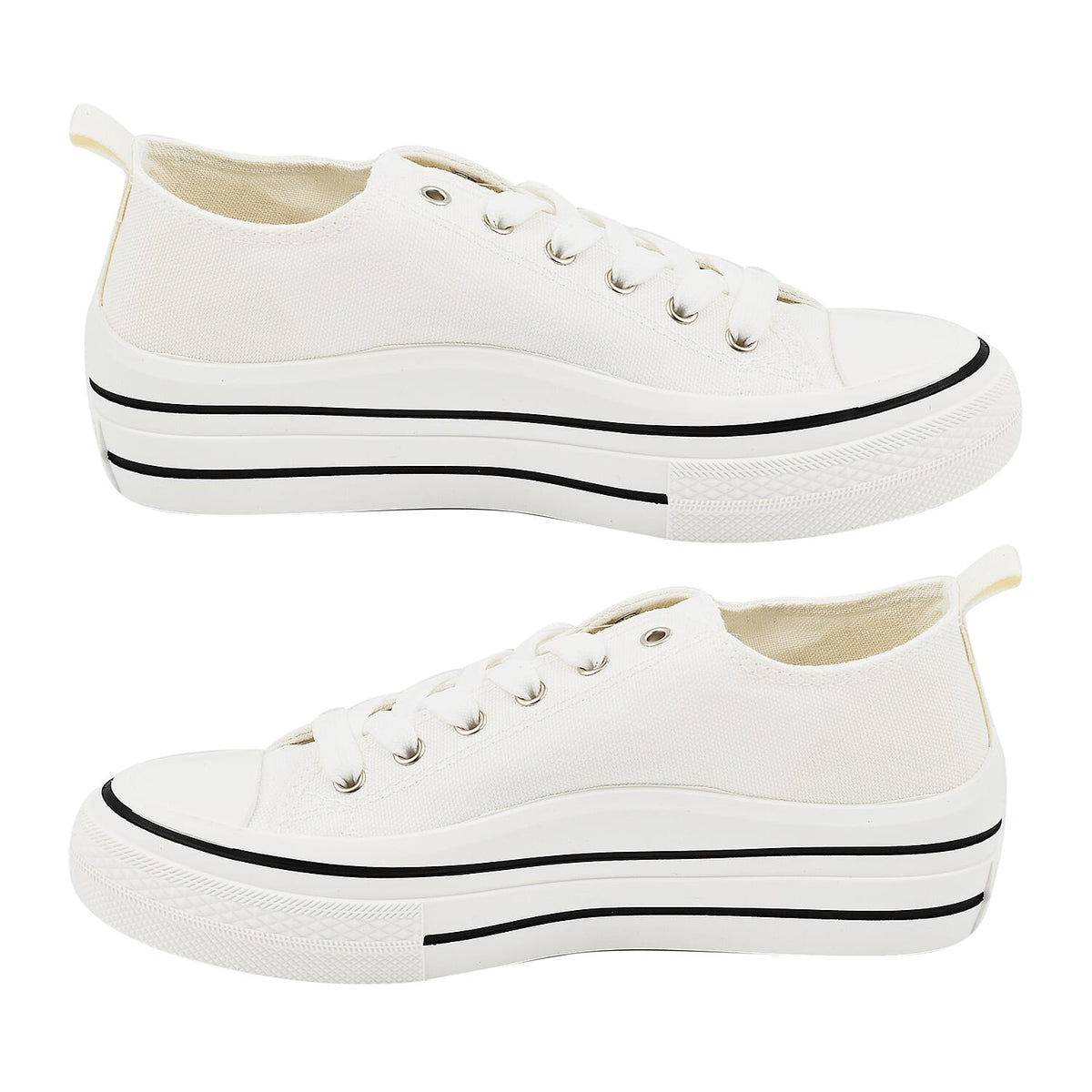 Urban Jacks Ladies Canvas Lace Up Montpellier 7849420 2