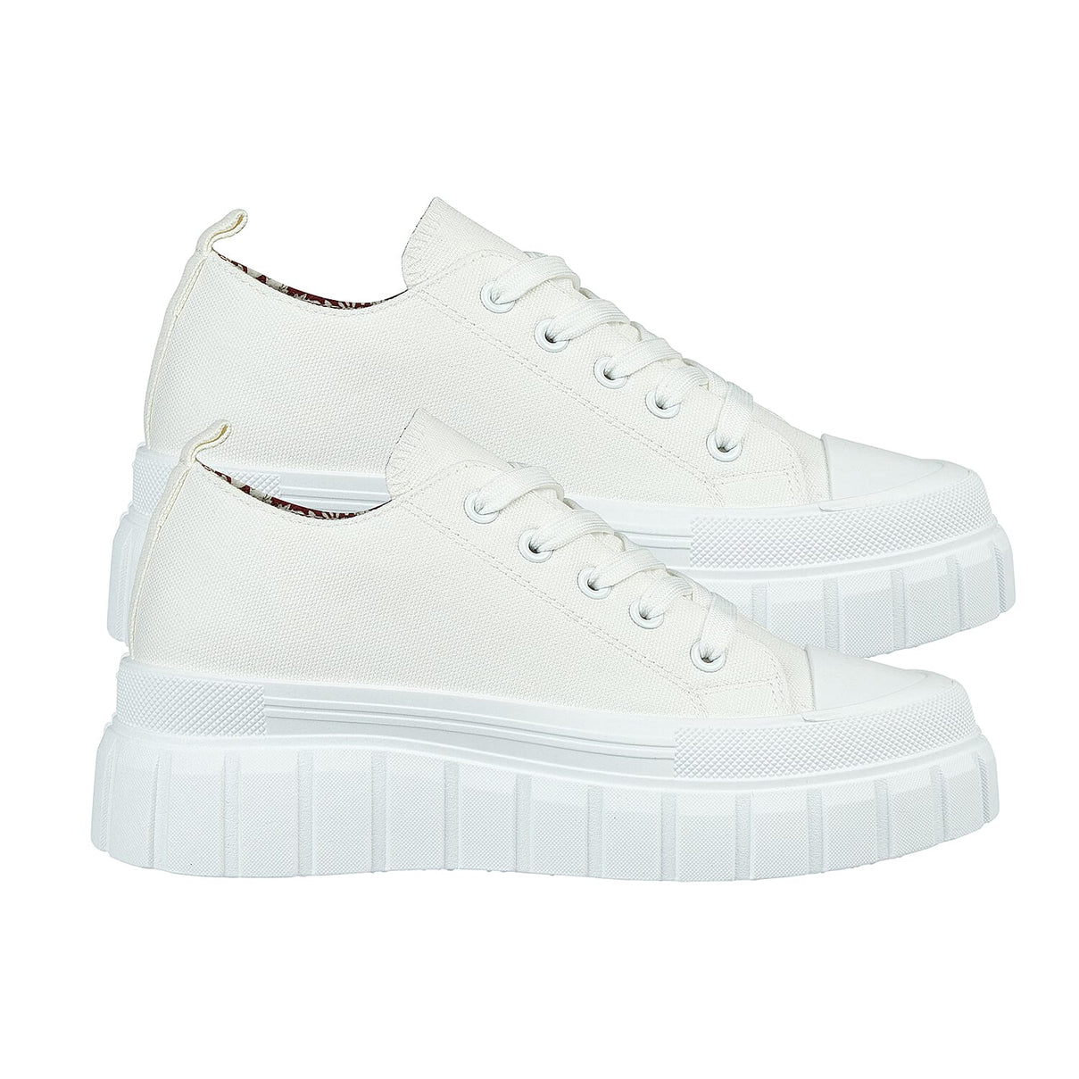 Urban Jacks Ladies CHICAGO Lace Up Canvas On Chunky Cleated Sole 7830568 1
