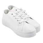 Urban Jacks Montclair Womens Canvas Lace-Up Shoe (Size 3) - White