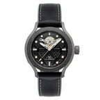 VILLEMONT Limited Edition Mens Tenacity Swiss Movement Granite Black Dial 20ATM Water Resistant Mens Watch with Black - Stainless Steel Strap