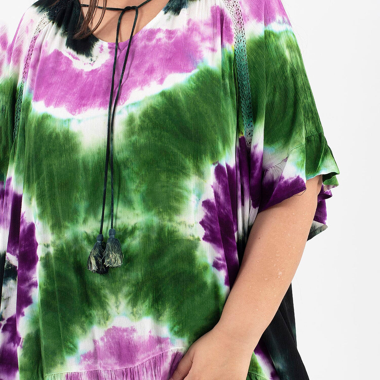 TAMSY Tie Dye Kaftan  - Purple 7012731 4