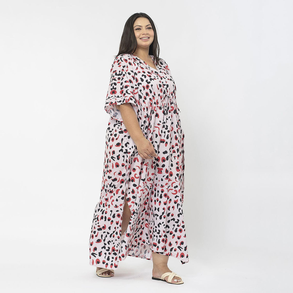 Tamsy Exclusive Printed Long Kaftan V32356743 3