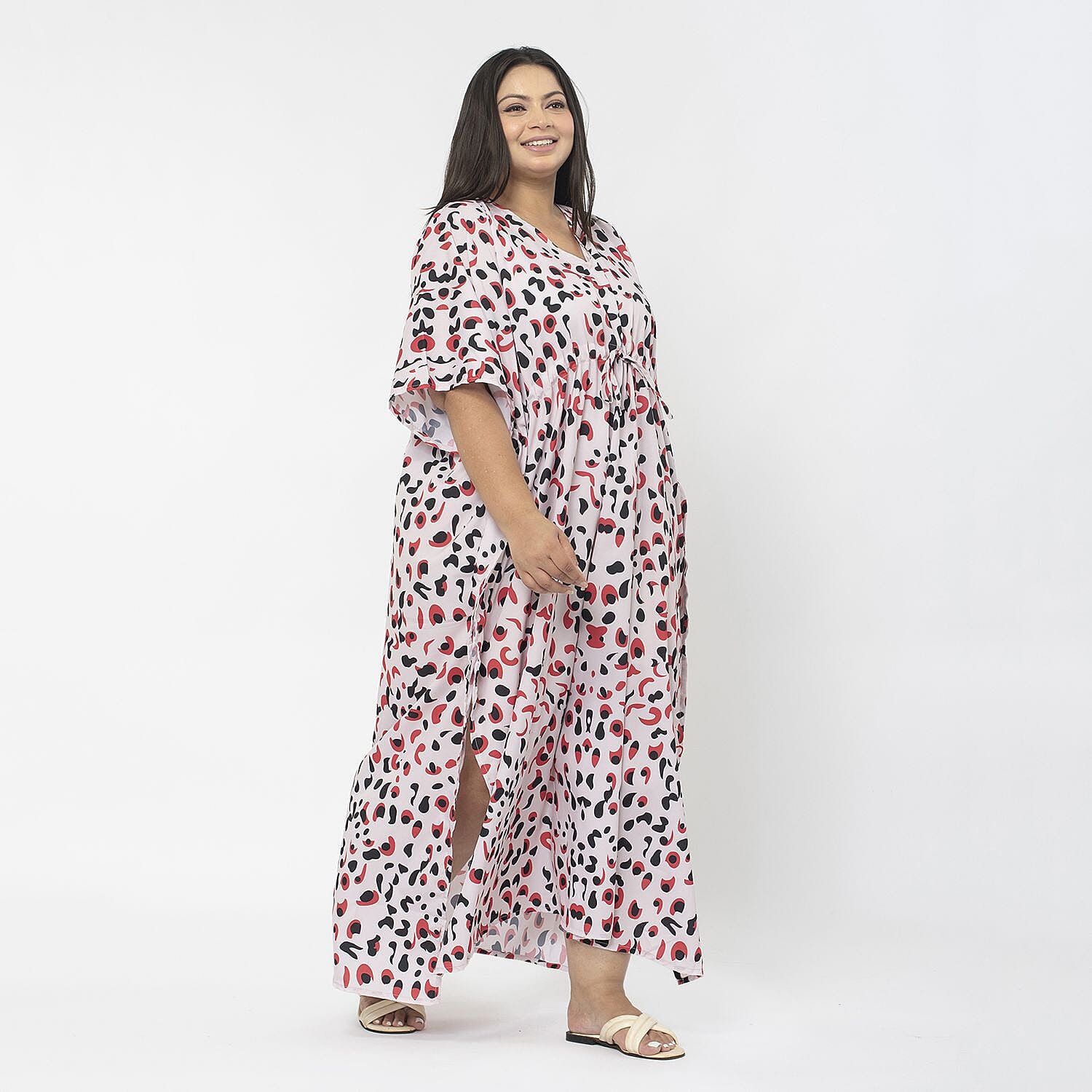 Tamsy Exclusive Printed Long Kaftan V32356743 3