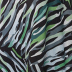 Tamsy Printed Maxi Kaftan Dress (One Size) - Green & Black