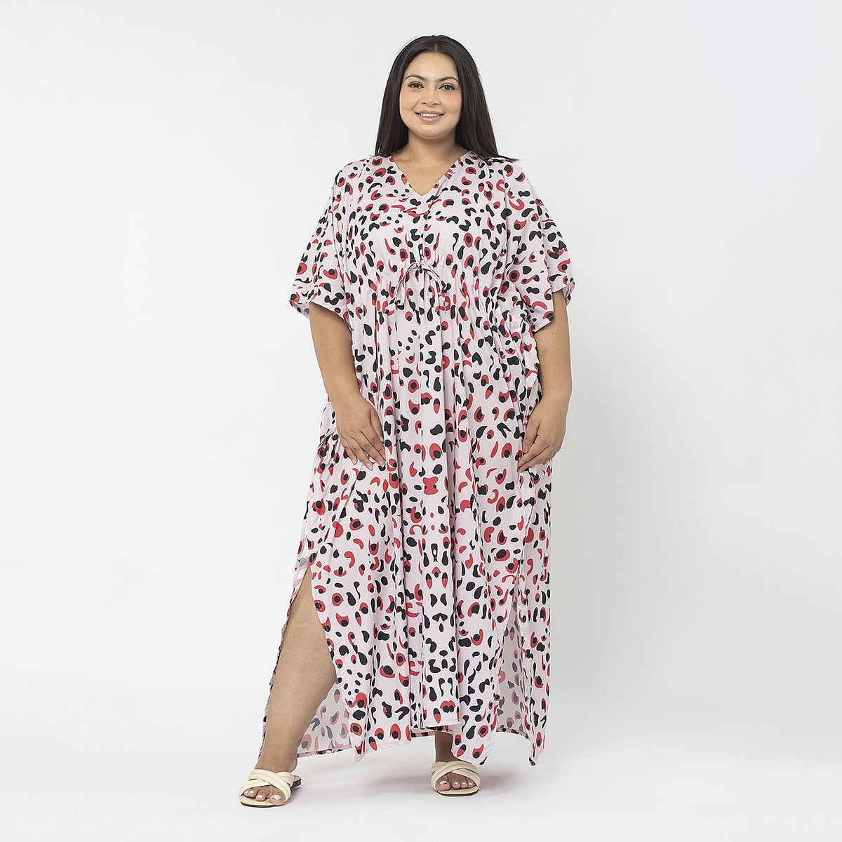 Tamsy Exclusive Printed Long Kaftan V32755209 0
