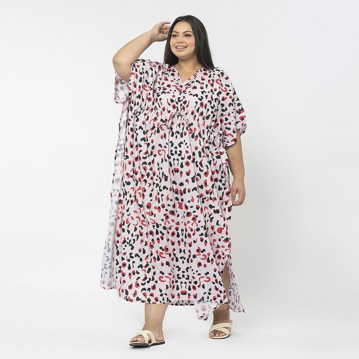 Tamsy Exclusive Printed Long Kaftan V32755209 4