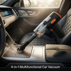 Mini Vacuum Cleaner - Cordless, Suction & Blower, 4 attachments, USB--C, upto 8 min run-time