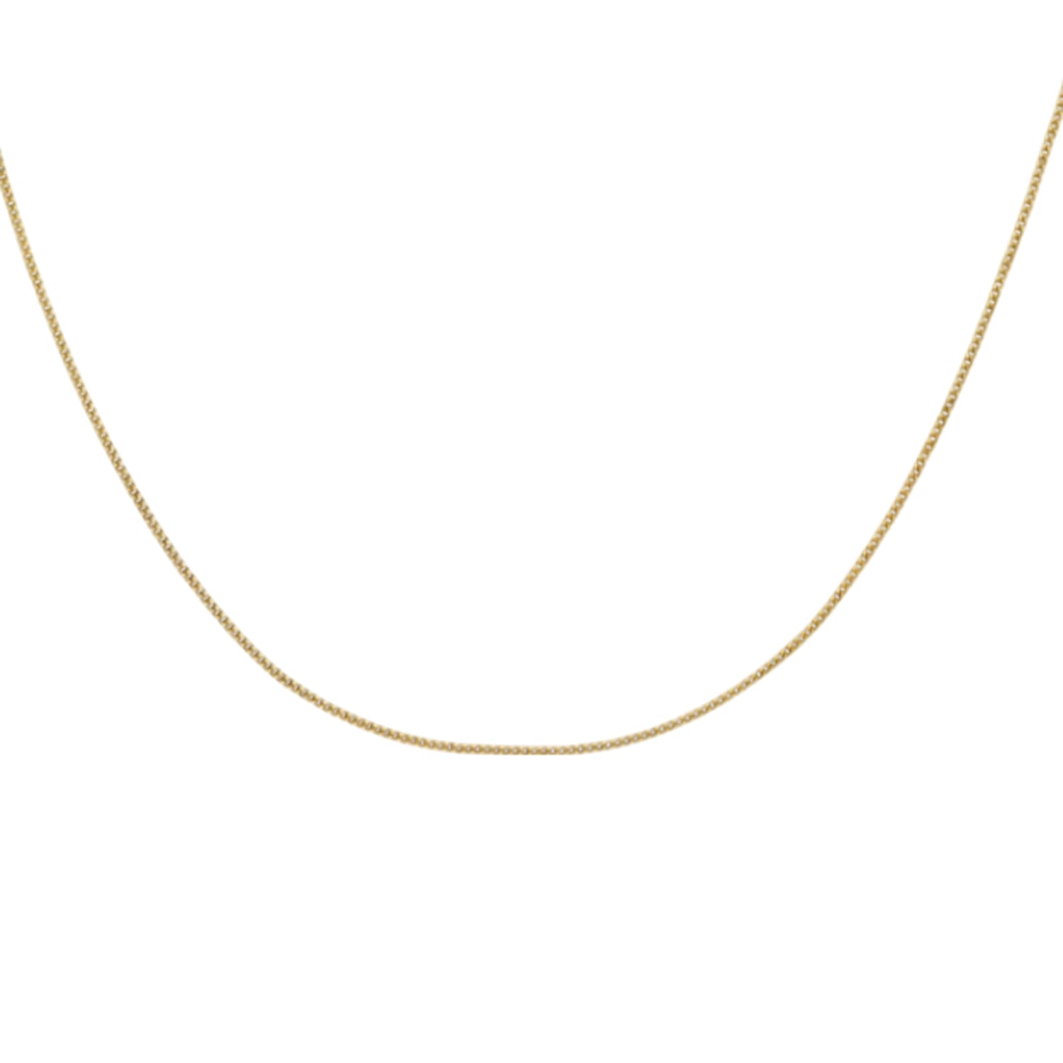 Ottoman Treasures - 9K Yellow Gold Curb Necklace with Spring Ring Clasp 8055392 6