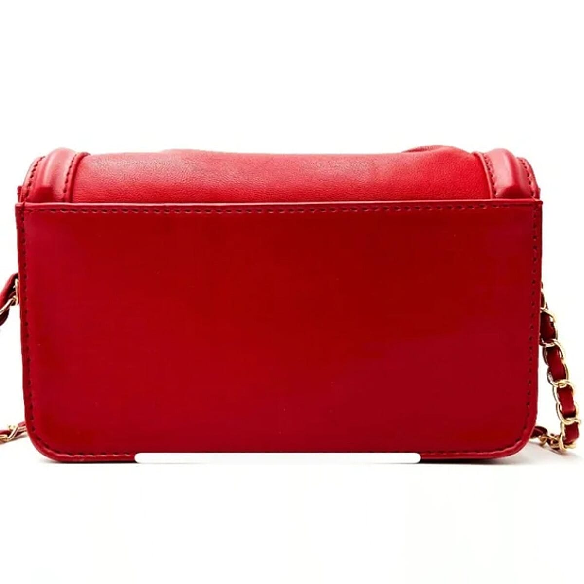 Valentino Orlandi Crossbody Bag with Gold-Tone VO Lock - Chain Strap - Red 8236200 2
