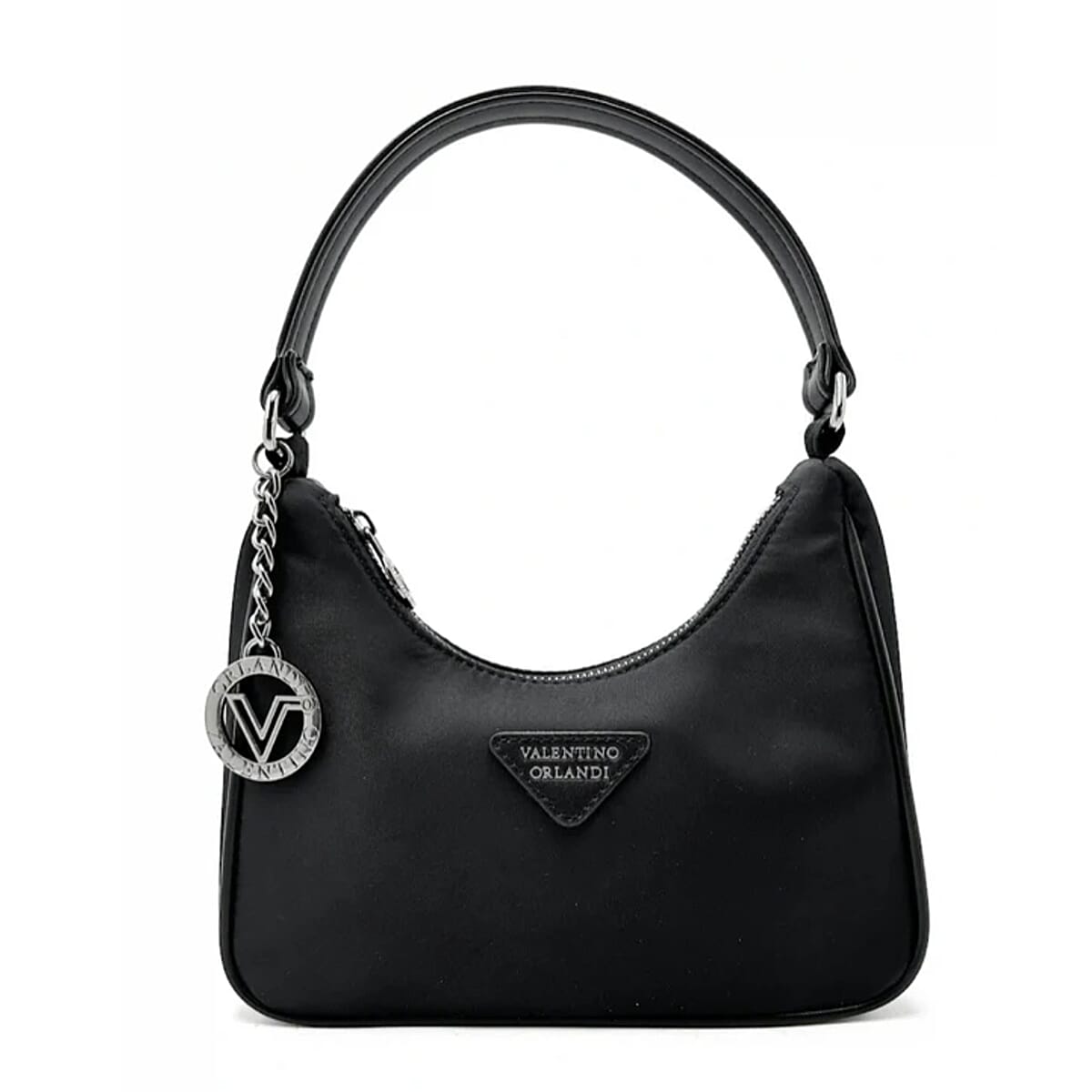 Valentino Orlandi Vegan Leather Shoulder Bag - Black 8236218 0