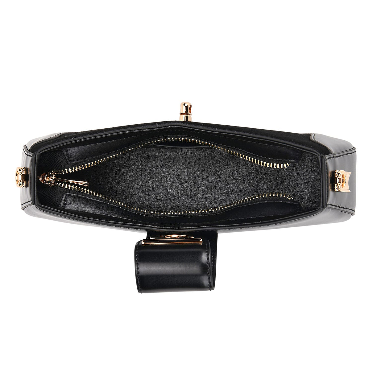 THE EPITOME OF LUXURY - Valisseire 100% Genuine Exquisite Leather Baguette Style Crossbody Bag - Black 8255429 5
