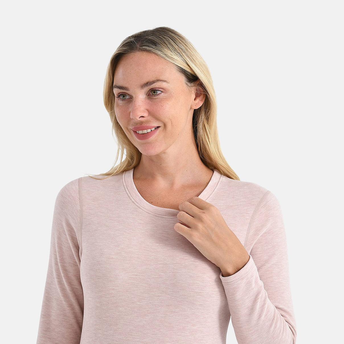 Valliserie Cashmere Blend Premium Thermal Scoop Neck Top - Legging Set (Size L) - Rose Nude 8237076 4