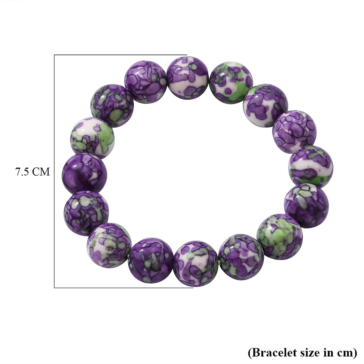 Variscite Beads Bracelet Stretchable (Size - 6.5) 150.00 Ct. 8962210 3