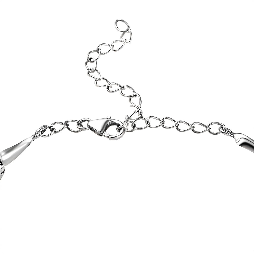 African Ruby Bracelet (Size - 6.5-2 Ext) with Lobster Clasp in Rhodium Overlay Sterling Silver 1.88 Ct.