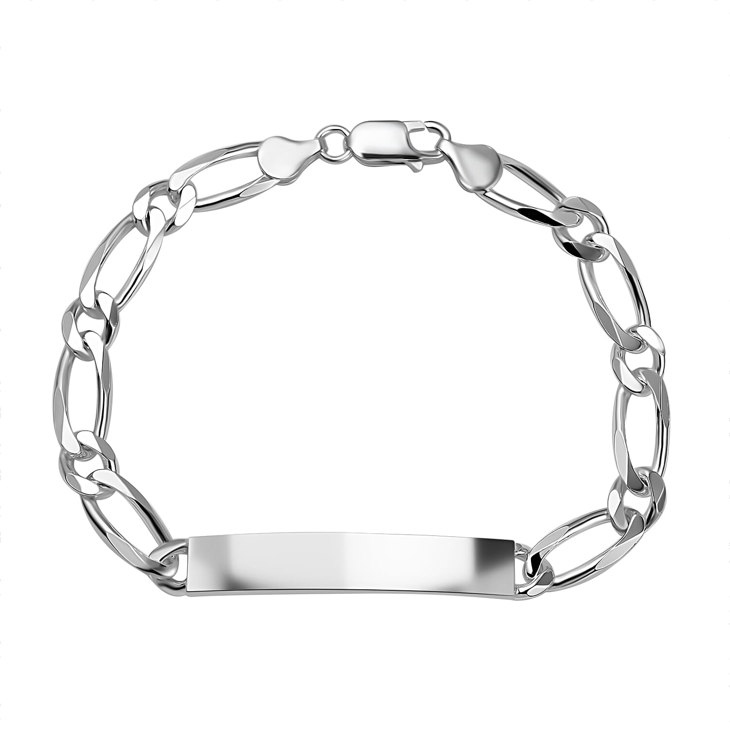 Vegas Close Out- Sterling Silver ID Bracelet (Size - 8) 7740303 1