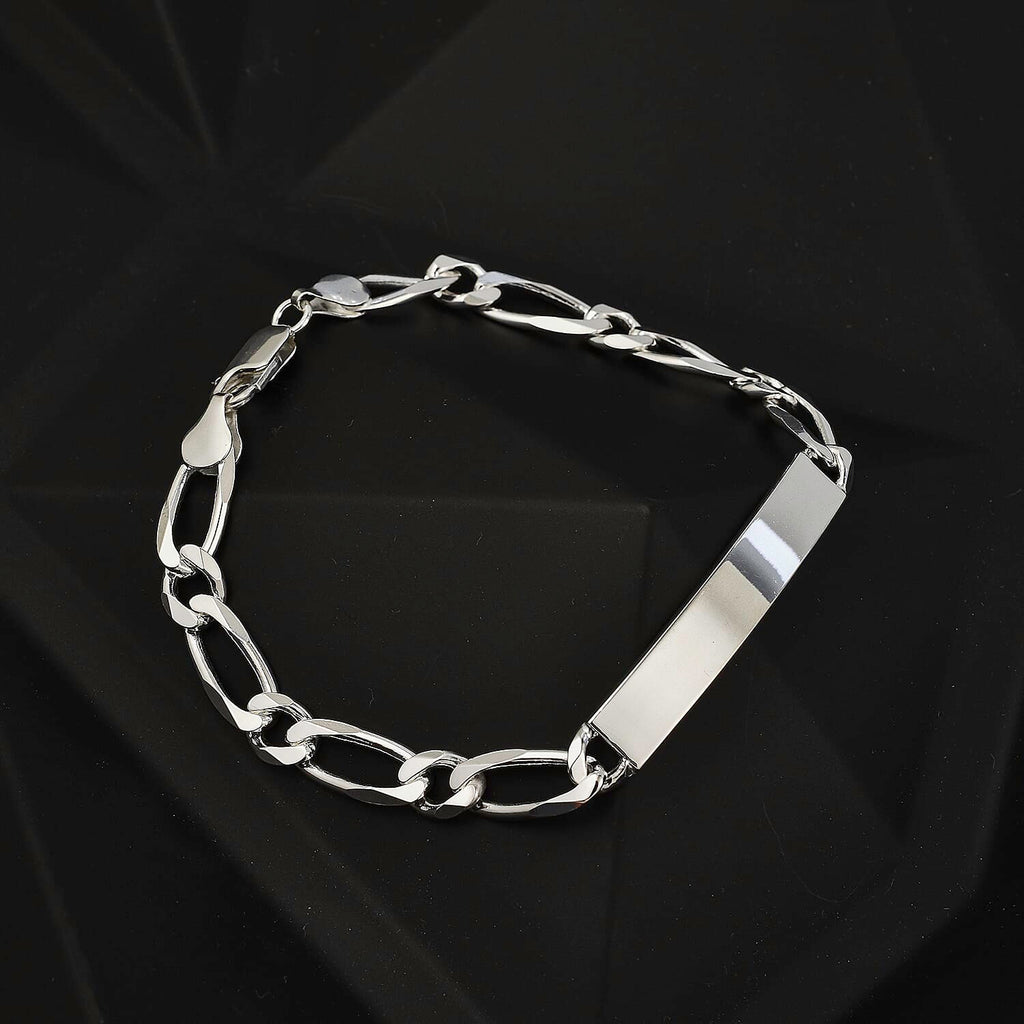 Vegas Close Out- Sterling Silver ID Bracelet (Size - 8)